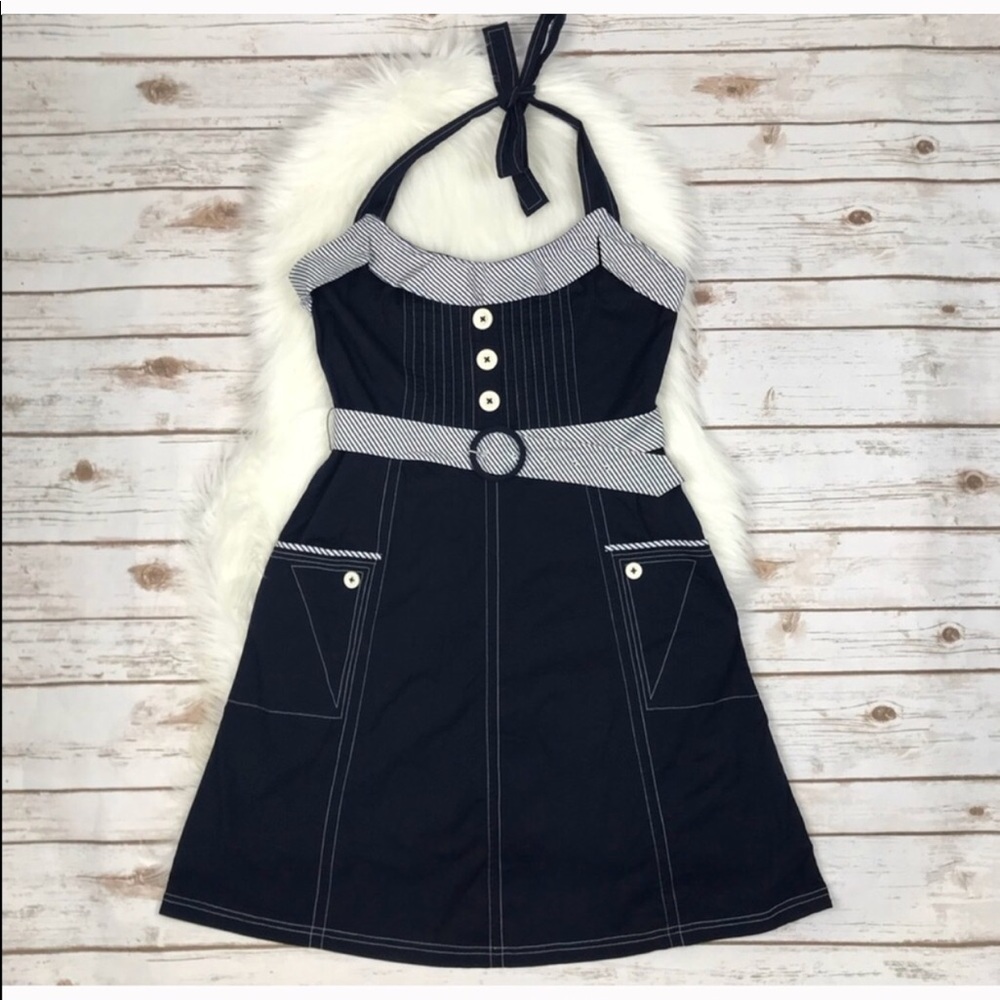 Anthropologie 🕷 Lil Aquabelle Pin Up Halter Dress